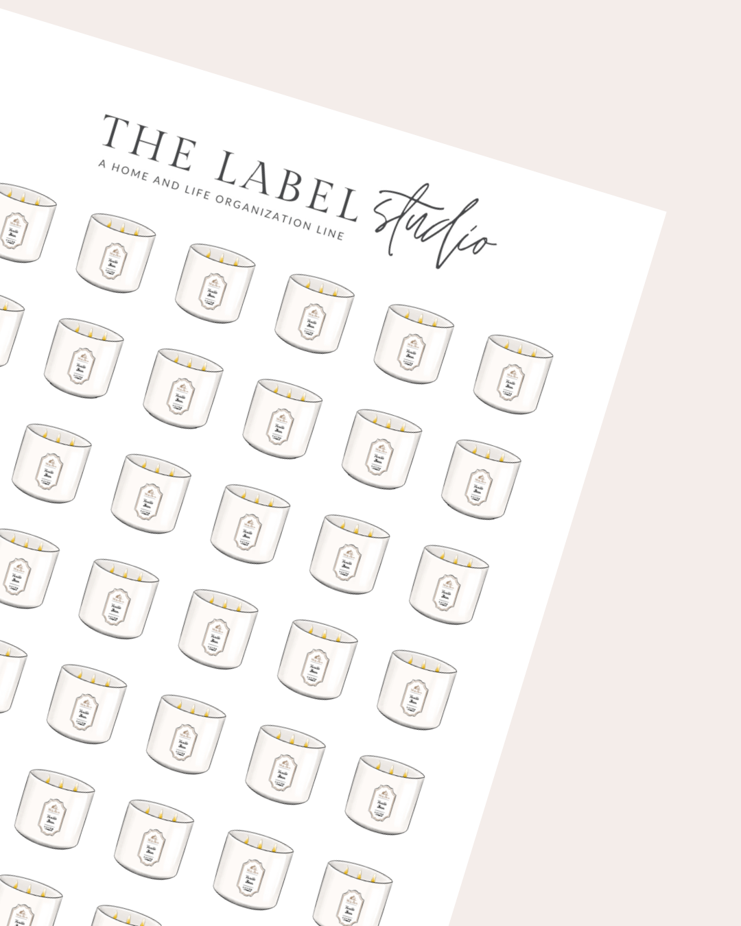 Candle Deco Sticker Sheet