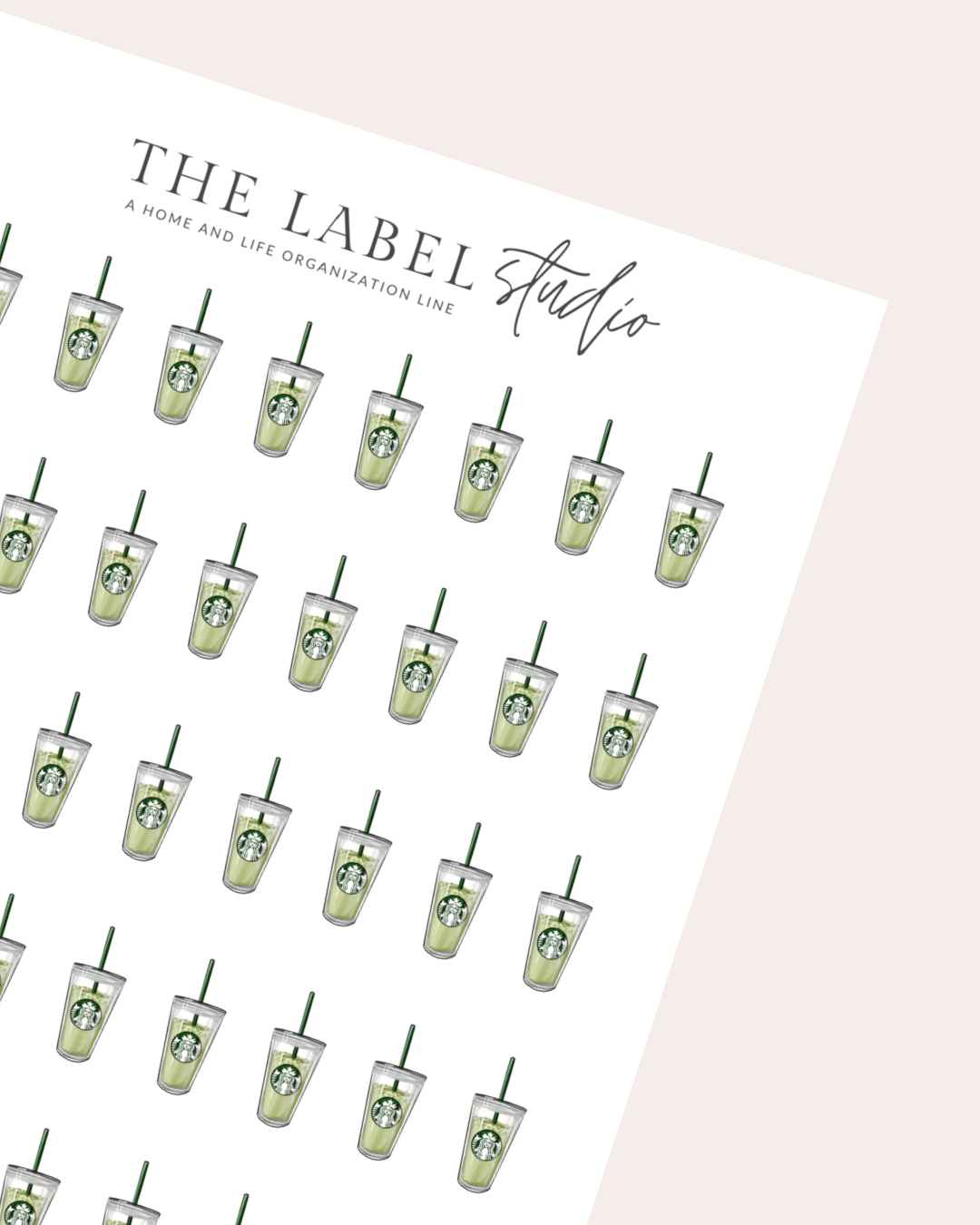 Iced Matcha Deco Sticker Sheet