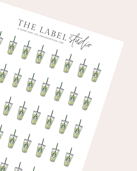 Iced Matcha Deco Sticker Sheet