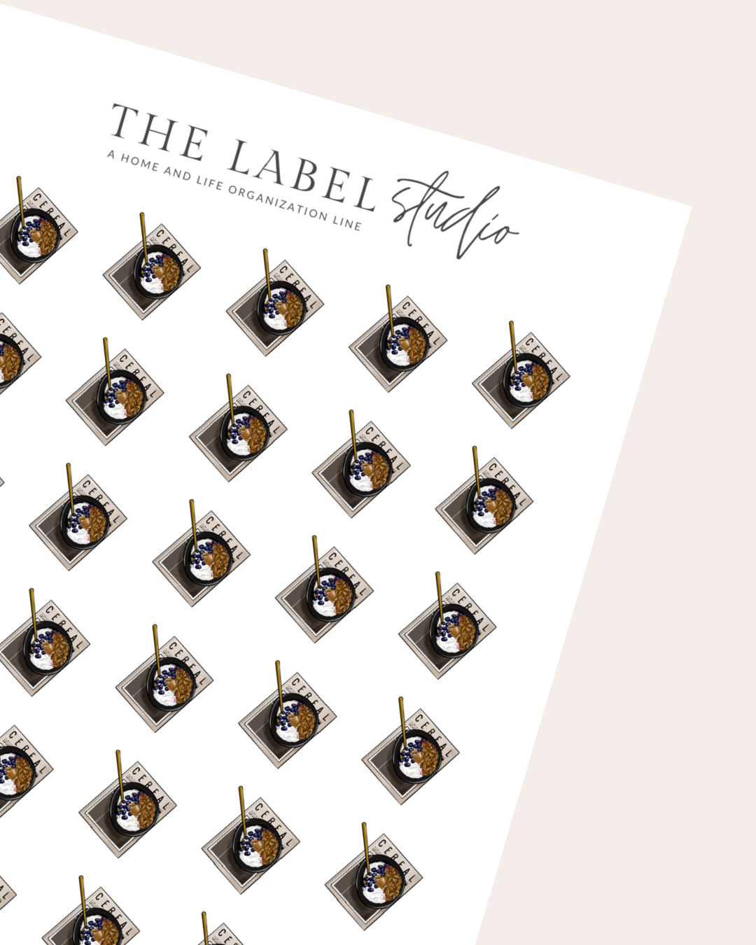 Cereal Flatlay Deco Sticker Sheet