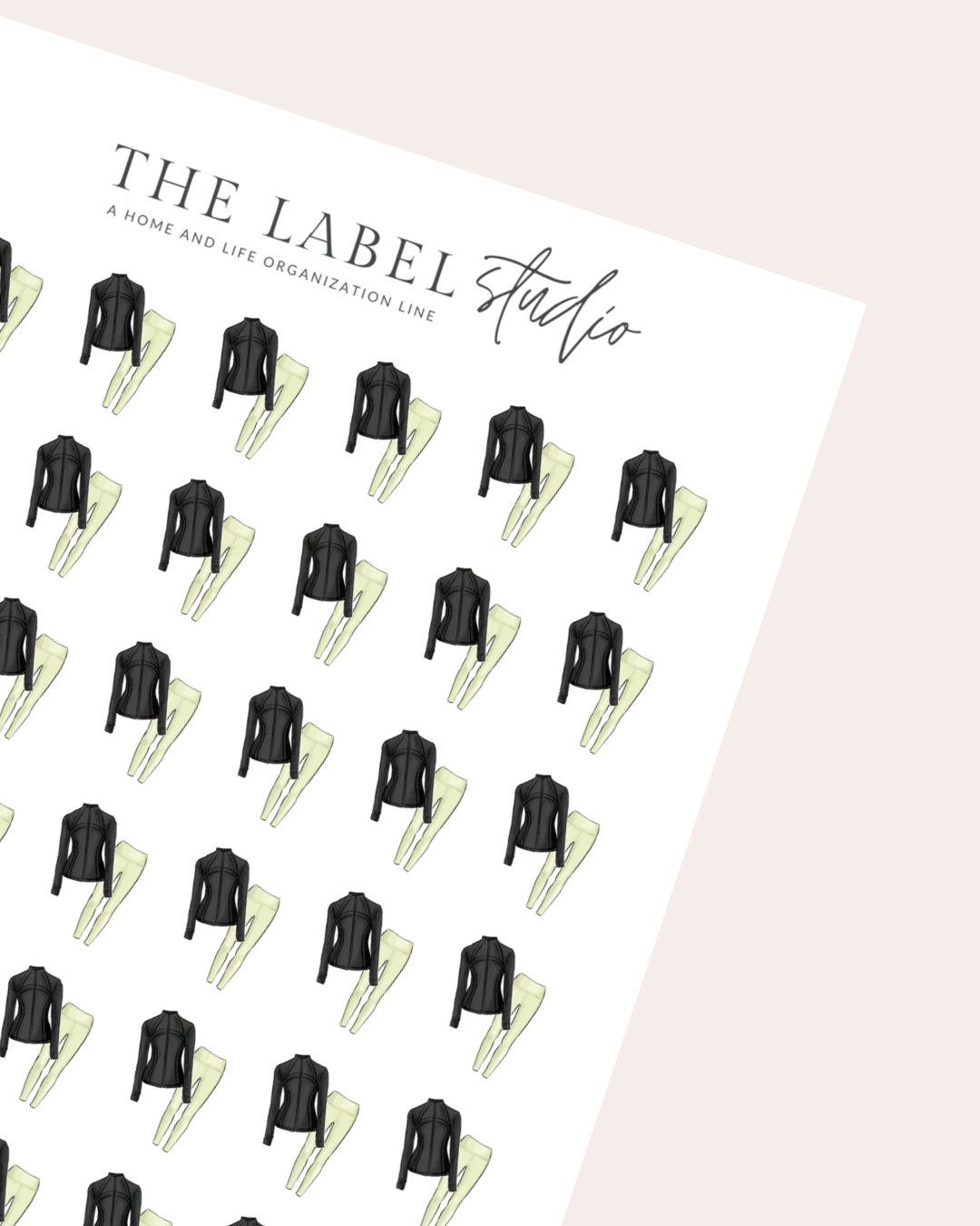 Workout Outfit Deco Sticker Sheet