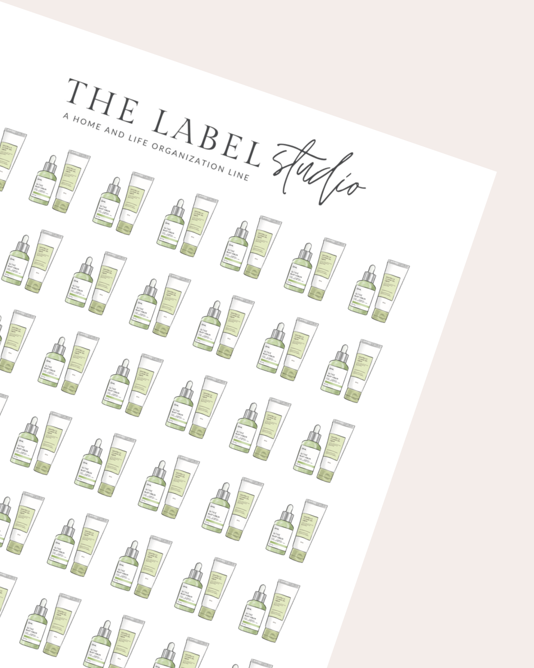 Skincare Deco Sticker Sheet