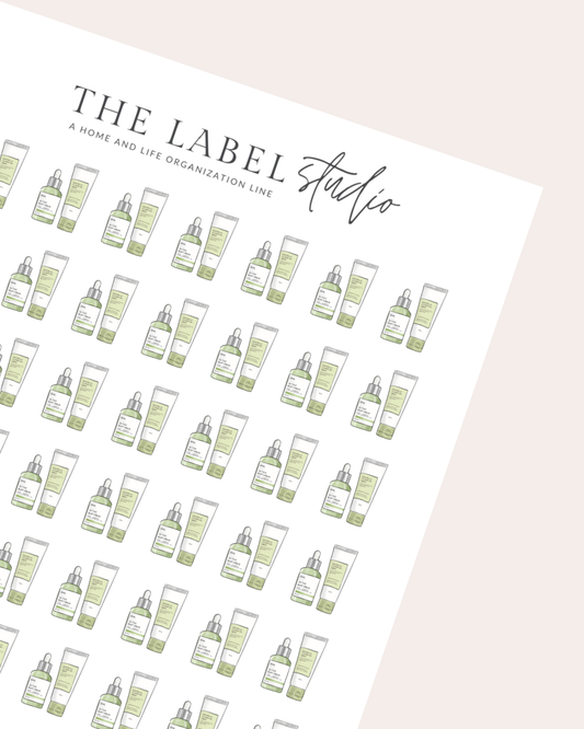 Skincare Deco Sticker Sheet