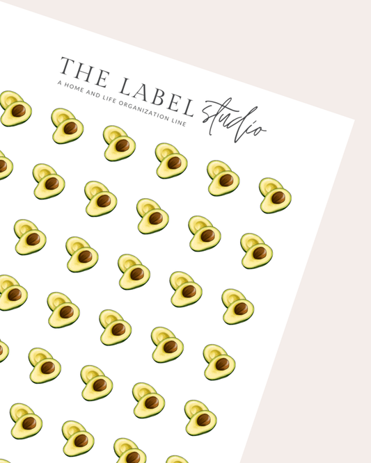 Avocados Deco Sticker Sheet