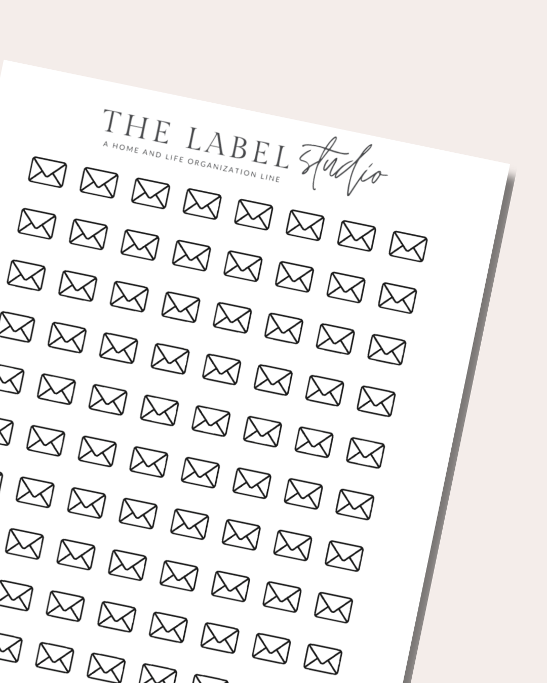 Mail Icon Sticker Sheet