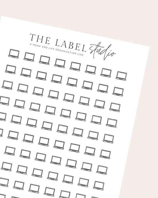 Laptop Icon Sticker Sheet