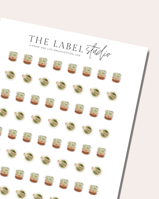 Matcha Latte Deco Sticker Sheet