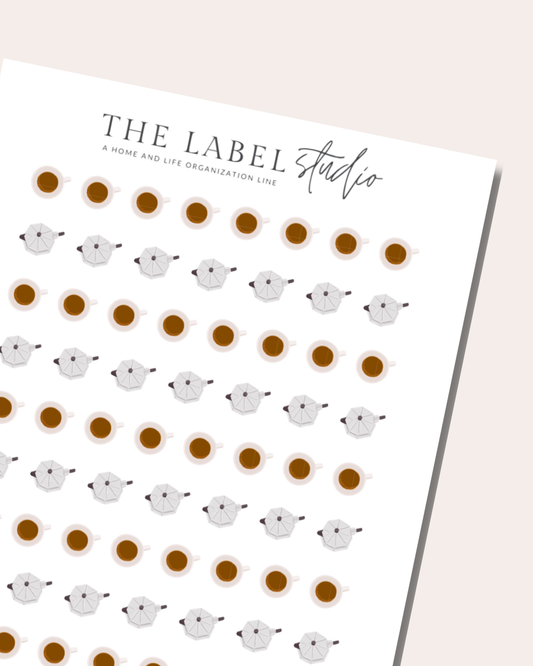 Coffee Deco Sticker Sheet