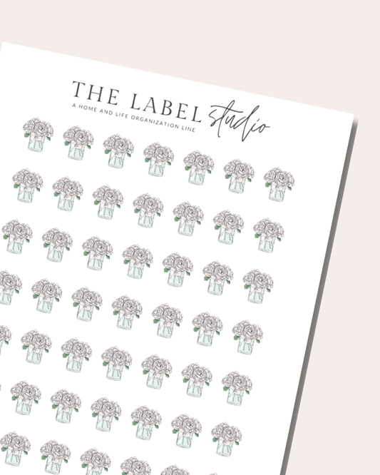 Flowers Deco Sticker Sheet