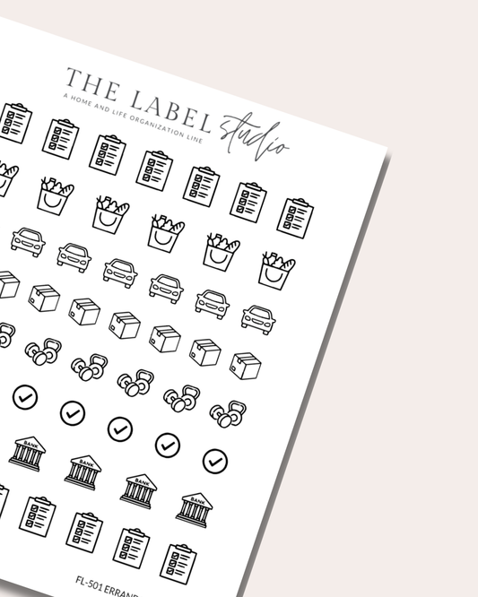 Errands Icon Sampler Sticker Sheet