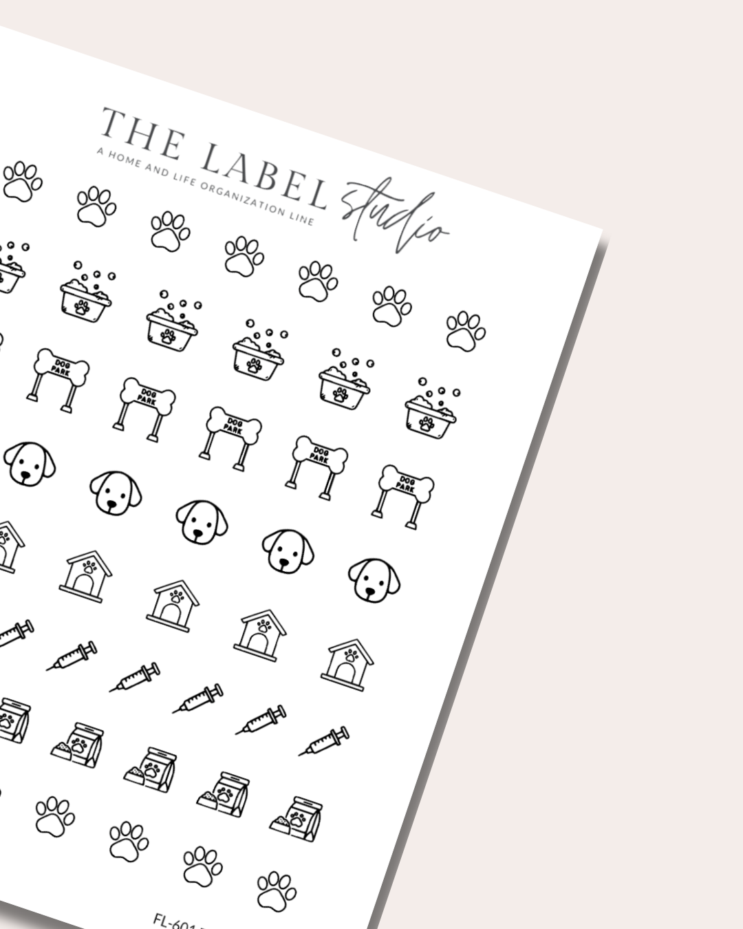 Pet Icon Sampler Sticker Sheet