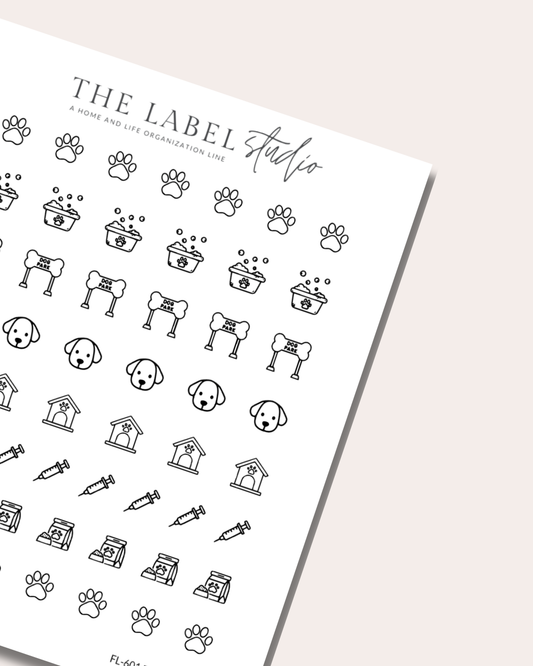 Pet Icon Sampler Sticker Sheet